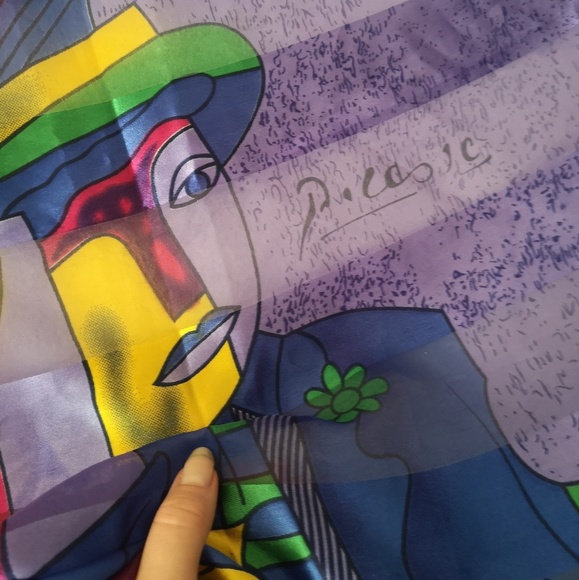 Fancy scarf with Picasso motive - Picture 2 of 3